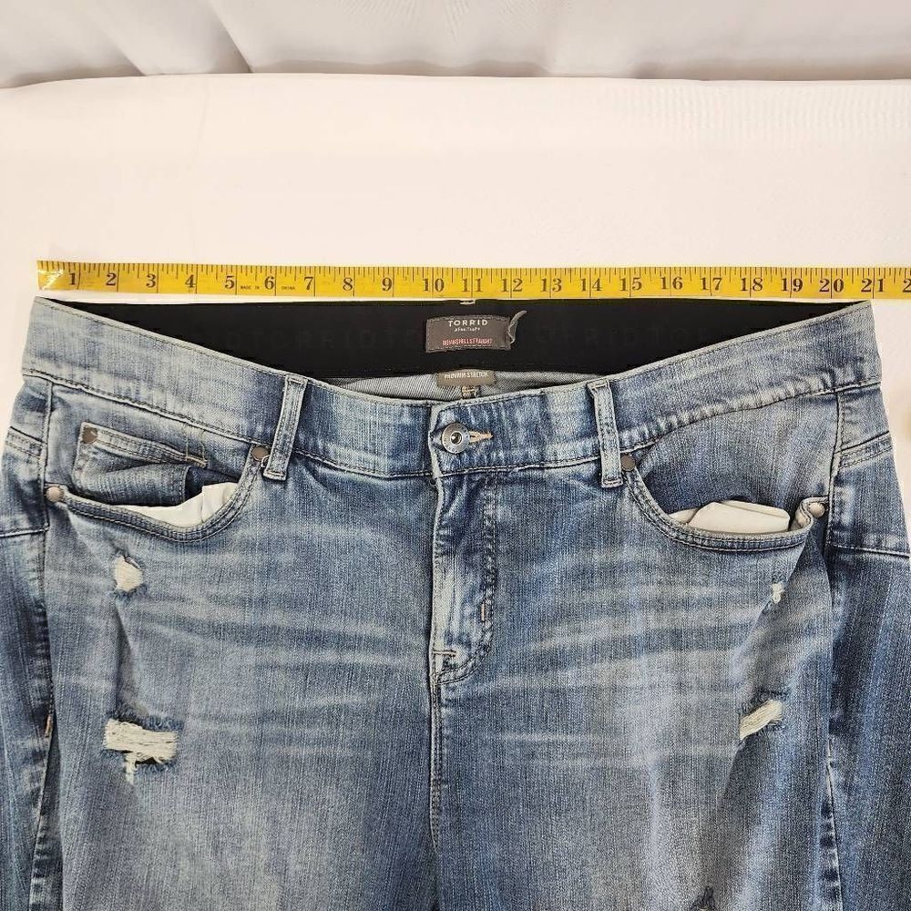 Torrid Bombshell Straight Premium Stretch Distres… - image 3